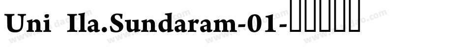 Uni Ila.Sundaram-01字体转换